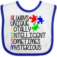 thumbnail image 3 of Inktastic Autism Awareness Acronym Boys or Girls Baby Bib, 3 of 4