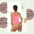 thumbnail image 4 of Cinvik Bodysuit Thong Body Suit Shapewear Round Neck Spaghetti Strap 1PCS Polyamide 3XL 4XL, 4 of 6