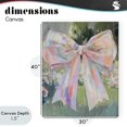 thumbnail image 4 of Stupell Industries French Country Iridescent Pink Bow in Garden Canvas Art, 30 x 40, by The Prints Vibe, 4 of 8