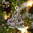 thumbnail image 5 of Creative Christmas Tree Pendant Wooden Painted Christmas Hanging Decoration For Home, 5 of 5