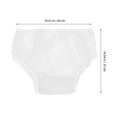 thumbnail image 2 of NICEXMAS 2Pcs Comfortable Waterproof Adult Diaper Covers Breathable Reusable Eva Leakproof Pull on Pants, 2 of 8