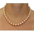 thumbnail image 3 of THE PEARL SOURCE 14K Gold 10-11mm AAA Quality Peach Freshwater Cultured Pearl Necklace for Women in 36" Opera Length, 3 of 7