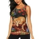 thumbnail image 1 of Fotbe Sleeping Cat Flowers Blusas Sin Mangas para Mujer – Estilo Casual, Corte Suelto, Slim-Fit, Cuello Redondo Deportivo, Tops de Verano para Gimnasio y Yoga-XX-Large, 1 of 7