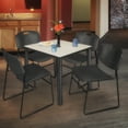 thumbnail image 2 of Regency Kee 36 in Square Breakroom Table- Maple Top, Black Legs, 4 Zeng Stack Chairs- Black, 2 of 8