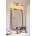 thumbnail image 4 of Kenroy Home Delgado 21'' Vanity Light 3-Light Wall Light Fixture Transitional Table Light Fixture for Bathroom, Hallway, or Office, Antique Brass, 4 of 7