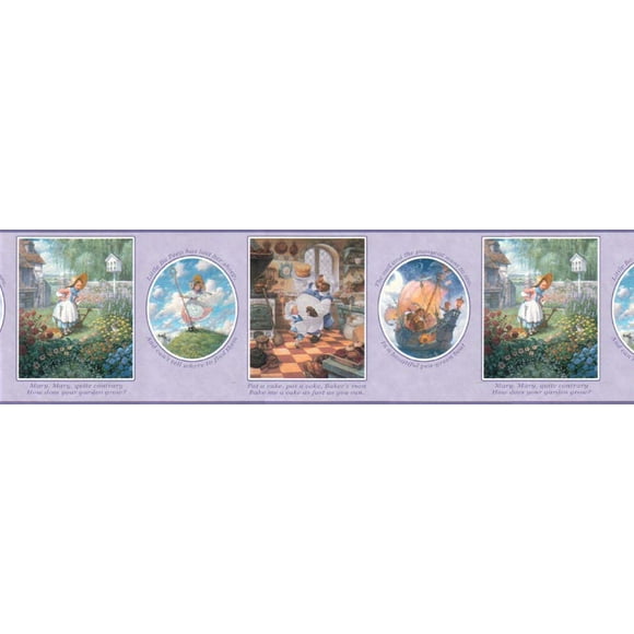 Nursery Rhyme Wallpaper Border B103423