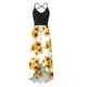 thumbnail image 3 of Vestido HUOGUO Fashion para mujer, cuello en O, estampado casual, sin mangas, 3 of 5