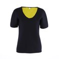 thumbnail image 2 of Neoprene Women Fitness Slimming Sauna Suit Hot Sweat Shirt Short Sleeve Body Shaper(XXXXL), 2 of 8