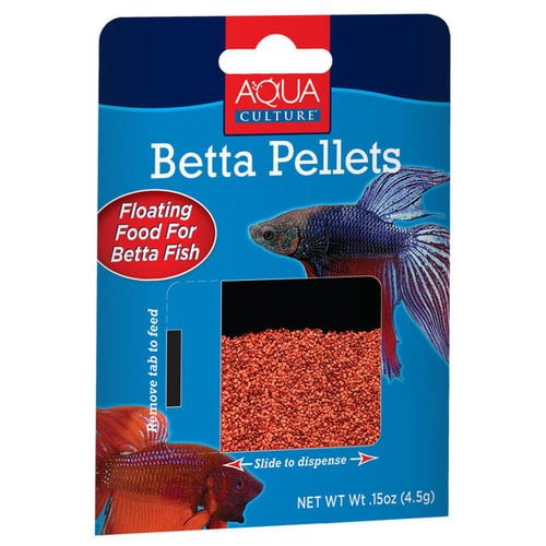 Aqua Culture Betta Pellet Fish Food for Bettas .15 ounces