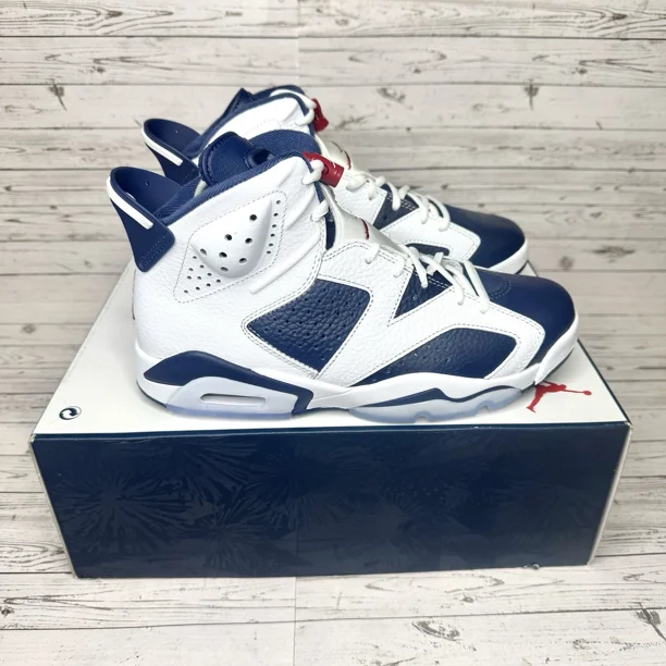 Ni - ke NEW | Air Jordan 6 Retro 'Olympic' 2024 | Blue | Size 8M | CT8529 164 |