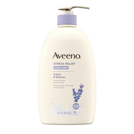 - Aveeno Stress Relief Body Wash with Lavender & Chamomile, 33 fl. oz