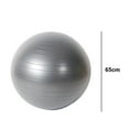 thumbnail image 2 of Exercise Ball for Yoga, Balance, Stability - Fitness, Pilates, Birthing, Flexible Seating-grey-65cm, 2 of 5