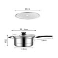 thumbnail image 3 of Dvkptbk A Pot Multipurpose Stainless Steel Saucepan Stainless Steel Frying Pan Household Multi-Purpose Soup Pot Steamed, Boiled and Salvaged Noodles Pot Kitchen Essentials, 3 of 8