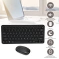 thumbnail image 1 of Combo De Teclado Y Mouse Inalámbricos, 78 Teclas Retro Round Keycap Computer Keyboard Mouse Combo, Juego De Teclado De Mouse Inalámbrico Ergonómico Para Computadora Portátil, 1 of 7