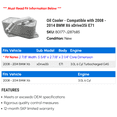 thumbnail image 2 of Cooler - Compatible with 2008 - 2014 BMW X6 xDrive35i E71 2009 2010 2011 2012 2013, 2 of 2