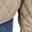 Beige, variant on Womens Quilted Barn Jackets Fall Winter Ladies Fashion Loose Puffer Coats Casual Lapel Collar Button Down Solid Color Padded Warm Coat Outerwear