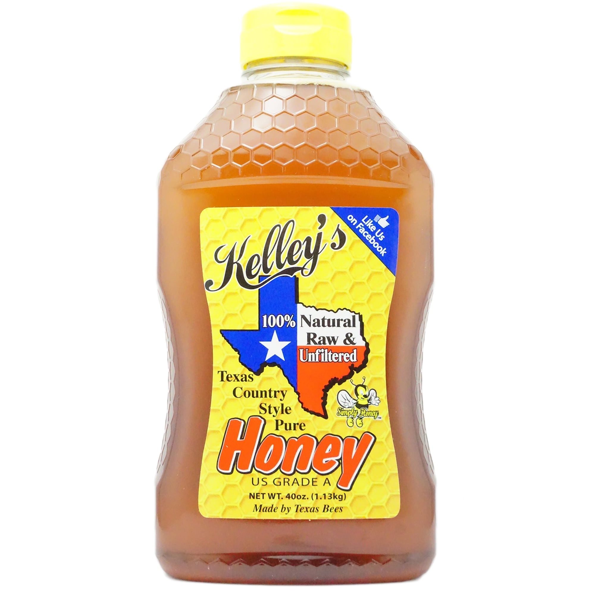 Kelley's Texas Country Style Honey, 40 OZ