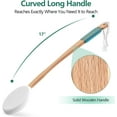 thumbnail image 2 of Back Lotion Applicator with 4 Replaceable Pads, Lotion Applicator for Back Self Elderly, Women, Sunscreen Applicator for Cream with 17" Curved Handle Easy to Target Back and Feet, White, 2 of 7
