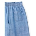 thumbnail image 3 of Wonder Nation Toddler Girls' Denim Top and Wide Leg Pants Set, 2-Piece, Sizes 12M-5T, 3 of 3