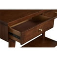 thumbnail image 4 of Alpine Furniture Flynn Wood Console Table with 2 Drawers in Walnut, 4 of 6