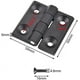 thumbnail image 2 of 10 Uds Bisagras para armario TUNC color negro, 2 of 5