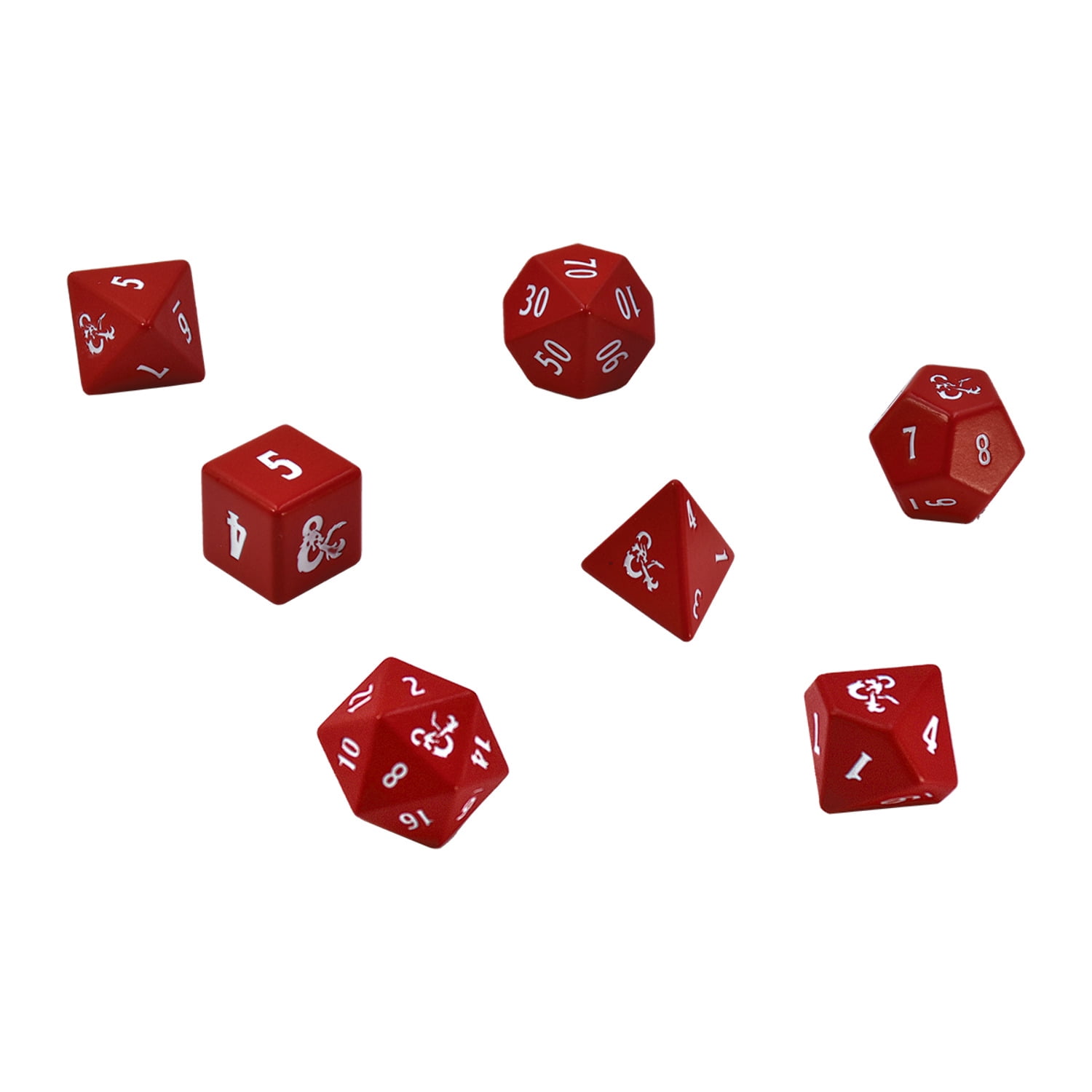 HEAVY METAL® Red and White RPG Dice Set (7ct) for Dungeons  Dragons