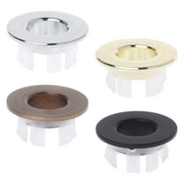 KONTONTY 4Pcs Bathroom Overflow Drain Cover Antique Gold for Kitchen Use