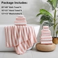 thumbnail image 2 of Jessy Home 12 Piece Dark Orange Towel Set Soft Bath Towel for Bathroom-4 Bath Towels, 4 Hand Towels, 4 Washcloths Highly Absorbent Bath Sheet for Hotel & Spa, 2 of 8