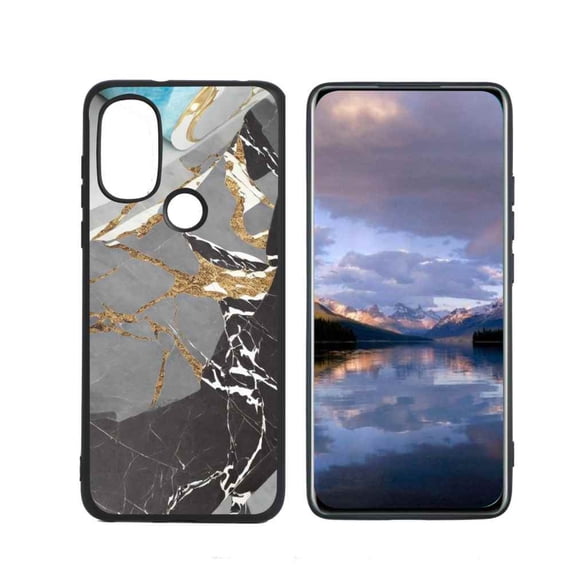 Compatible with Moto G Power 2022 Phone Case, Marble-Custom31 Case Men Women, Flexible Silicone Shockproof Case for Moto G Power 2022