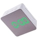 thumbnail image 3 of Riwesomey TS-S70 Reloj de espejo cuadrado LED digital con espejo multifuncional con temperatura Artesanía No.02 Riwesomey GJ4346-02B, 3 of 6