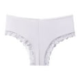 thumbnail image 1 of B91xZ Culottes Bikini pour Femmes Grande Taille en Coton Extensible, Blanc G, 1 of 3