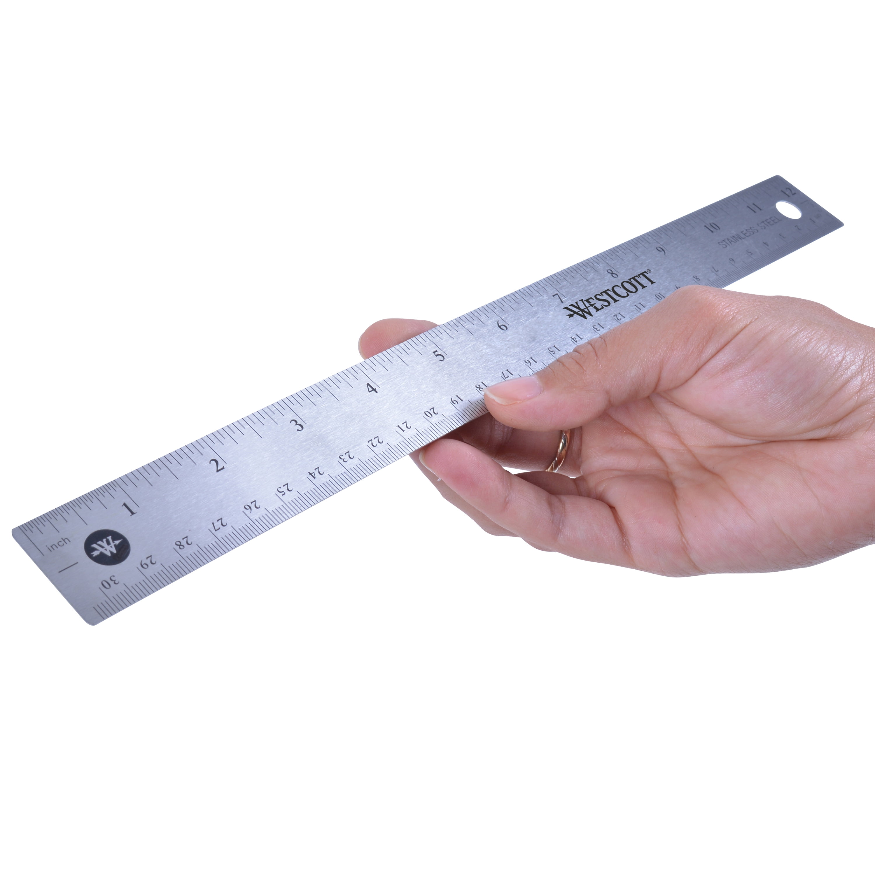 Westcott 10416 15 Stainless Steel Office Ruler with Non Slip Cork Base :  Buy Online at Best Price in KSA - Souq is now : Office Products