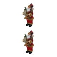 thumbnail image 1 of Muñeco de Navidad de Papá Noel Inteprter Decoración Sentado 30 cm Sombrero rojo 2piezas Tipo 2, 1 of 5