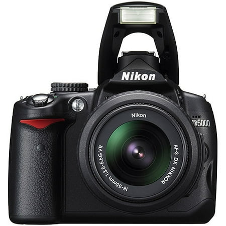Nikon D5000 Black 12.3MP Digital SLR Camera Kit with 18-55mm VR Lens