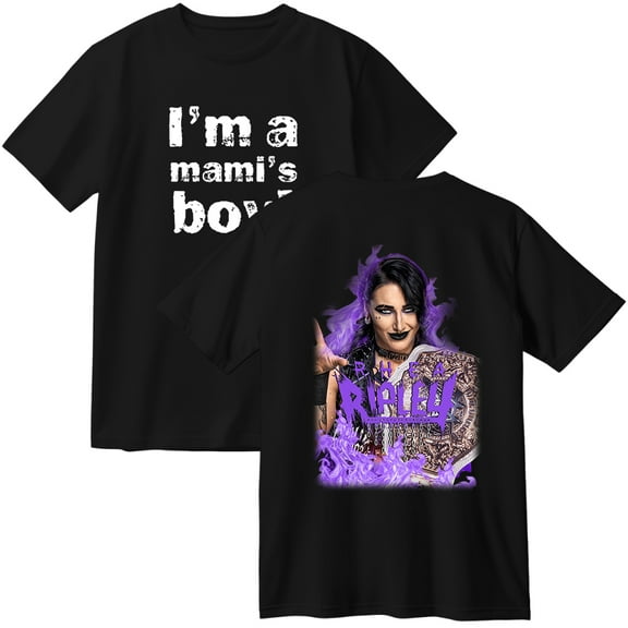 Rhea Ripley Cotton T-Shirt Merch Women Men Casual Crewneck Short Sleeve Tee