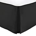 thumbnail image 2 of Luxury Bed Skirt with 15 Inch Drop - Adjustable Pleated Microfiber Bed skirts with Dust Ruffle Wrap -California King - Black, 2 of 3