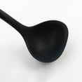 thumbnail image 3 of Uxcell Silicone Soup Spoon Ladle Kitchen Serving Utensil for Cooking Baking 11.6" Long Black, 3 of 7