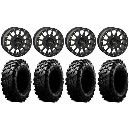 System 3 SB-5 Black 14 Wheels 28 Carnivore Tires Kawasaki Teryx Mule System 3 SB-5 Black 14 Wheels 28 Carnivore Tires Kawasaki Teryx Mule