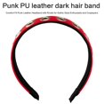 thumbnail image 3 of JZROCKER Punk Rock Leather Hairband Hair Decoration for Nightclub and Halloween Party, 3 of 11