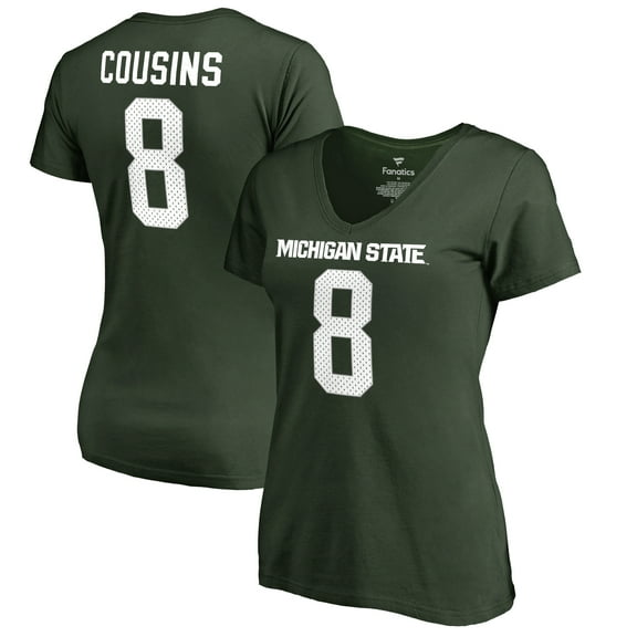 Women's Kirk Cousins Green Michigan State Spartans College Legends T-Shirt