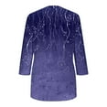 thumbnail image 5 of HomeGardon 3/4 Length Sleeve Womens Tops,Womens Shirts Clearance!Women's New Round Neck Cover Casual Printed Fashion Top,S-XXL, 5 of 7