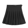 thumbnail image 1 of Jumpingount Vestido plisado corto acampanado de cintura alta para mujer Minifaldas de tenis para adolescentes Prendas para la parte inferior del cuerpo Negro XL, 1 of 6