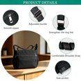 thumbnail image 5 of Sunyuer Waterproof Oxford Crossbody Bag for Women, Multi-Pocket Lightweight Adjustable Wide Strap Shoulder Messenger Bag Large Capacity Casual Handbag for Travel Shopping Daily Work, 5 of 8