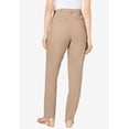 thumbnail image 3 of Jessica London Women's Plus Size Petite Stretch Cotton Chino Straight-Leg Pant, 3 of 6