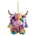 thumbnail image 2 of Highland Cow Christmas Ornaments - Cute 2D Acrylic Cow Pendants for Xmas Tree Decorations, Cartoon Animal Themed Holiday Home Party Decor, 2 of 7