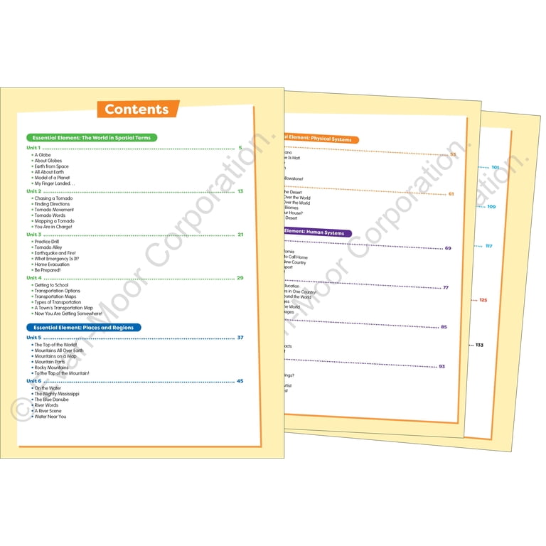 Evan-Moor Skill Sharpeners Geography Workbook, Grade 3 + more