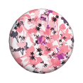 thumbnail image 2 of XMXY Pink Flower Pattern Spare Tire Cover, Universal Waterproof Cover for Jeep RV Tire Wheel Protection, 15 inch, 2 of 8