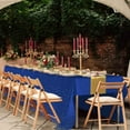 thumbnail image 4 of EIMELI 1 Pack Plastic Table Cloth Cover + 1 Pack Satin Table Runner for Parties  Disposable Tablecloth for Rectangle Tables  Birthday Wedding Graduation Mather Valentine‘s Day Christmas P, 4 of 8