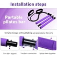 thumbnail image 3 of Kit de palo de Pilates portátil, palo de Pilates, Yoga, gimnasio, palo de gimnasio Ofspeizc CPB-DE-SSW01-1, 3 of 5