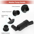 thumbnail image 5 of Unique Bargains Windshield Washer Pump W/ Grommet Windshield Washer Fluid Pump Fit for Ford Focus No.BV6117K624AB, 5 of 7